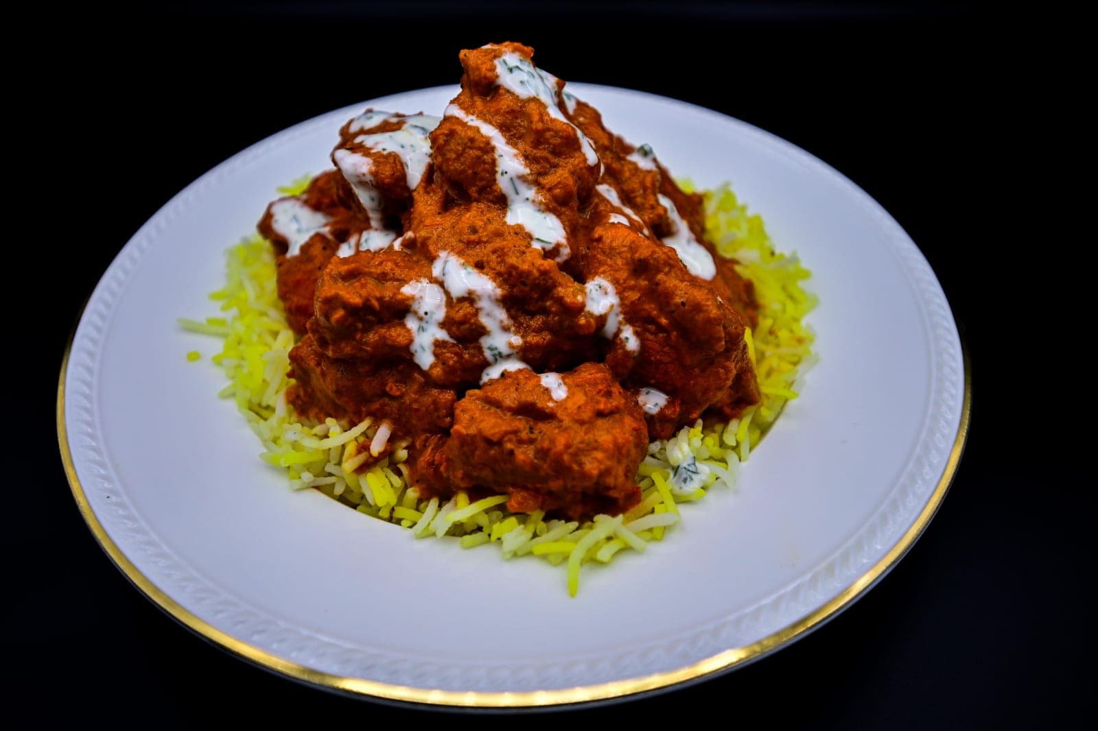 دجاج بالزبدة مع أرز بسمتي