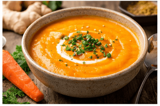 شوربة الجزر والزنجبيل