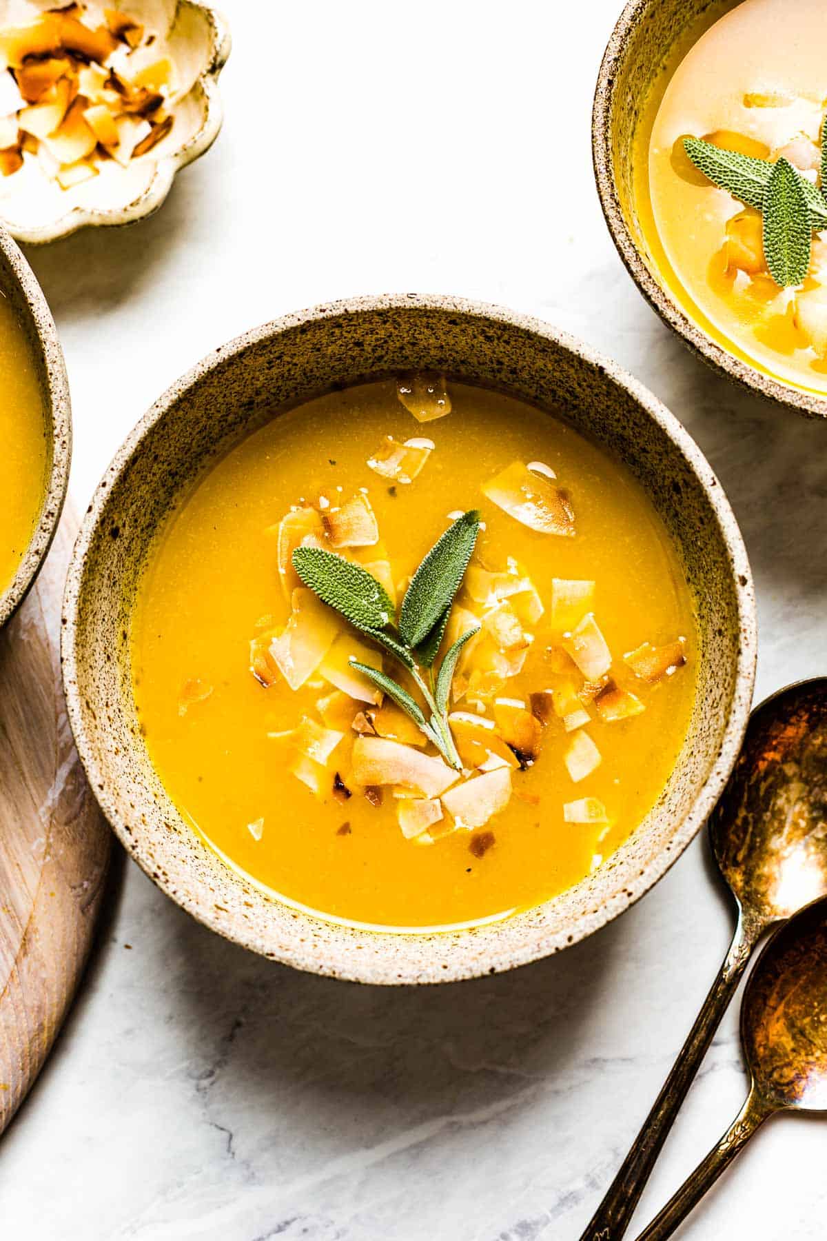 شوربة اليقطين والزنجبيل